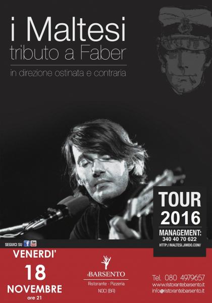Tributo a Fabrizio De André con I MALTESI