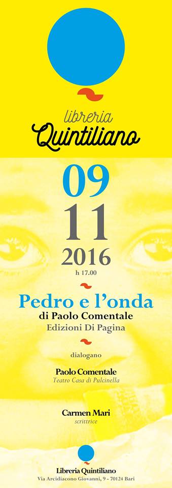 Presentazione libro di Paolo Comentale: Pedro e l’onda