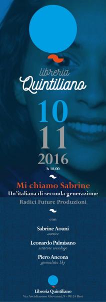 MI CHIAMO SABRINE  Un'italiana di seconda generazione di Sabrine Aouni