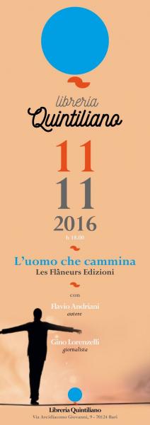 L'UOMO CHE CAMMINA di Flavio Andriani