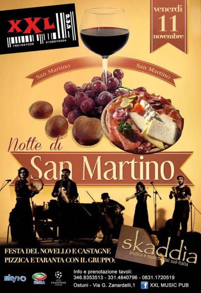 Notte di San Martino Skaddia in concerto at XXL Music Pub