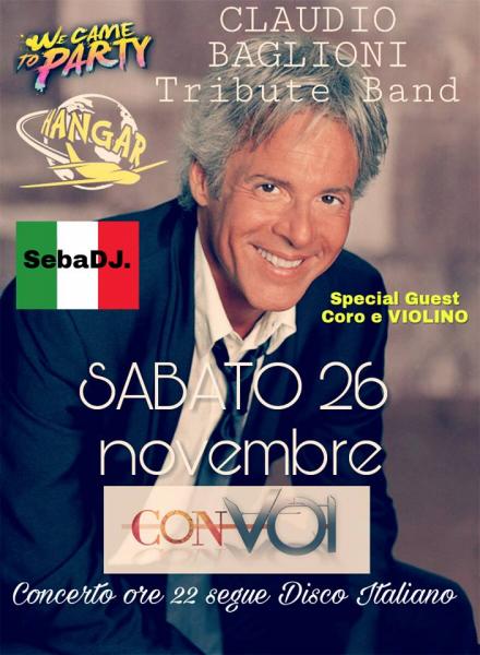Concerto omaggio a Claudio Baglioni segue DJ.SET