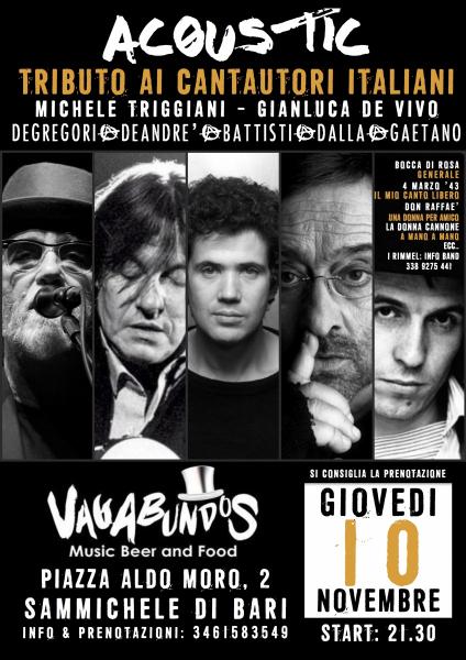 I Rimmel: Tributo a De Gregori De Andre Lucio Battisti Lucio Dalla e Rino Gaetano