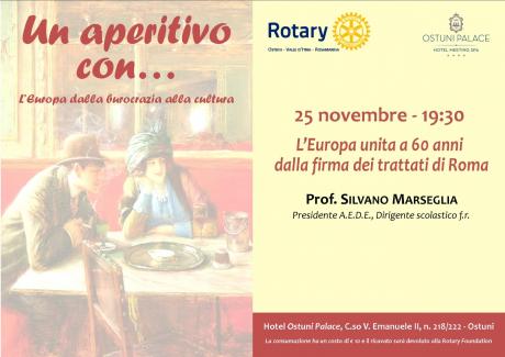 "Un aperitivo con... Silvano Marseglia: l'Europa unita a 60 anni dalla firma dei Trattati di Roma"