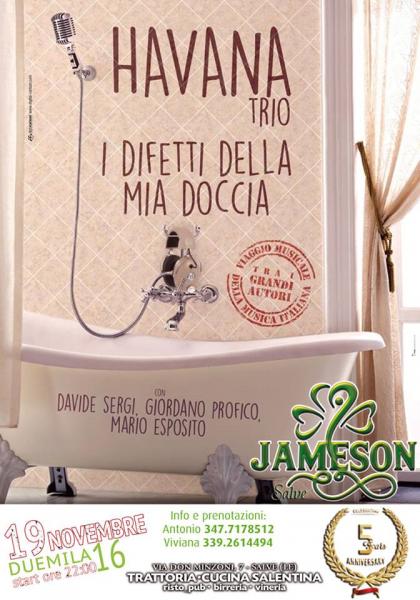 Havana Trio live al Jameson pub di Salve