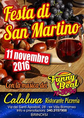 Funny Beat ’70 ’80 ’90 al ristorante Calaluna per la festa di San Martino