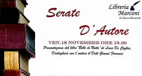 “Belli di notte” di Luca De Ceglia per le "Serate d'Autore" della Libreria Marconi - Bisceglie