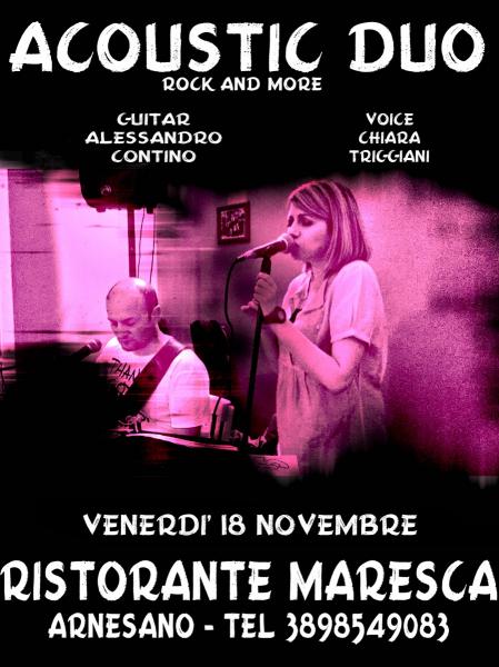 Chiara Triggiani e Alessandro Contino live alla Villa Maresca Arnesano