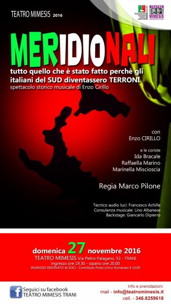 MERIDIONALI - spettacolo musicale di e con Enzo Cirillo