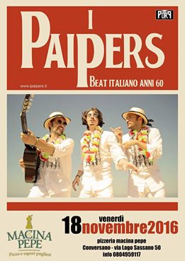 Pepebeat, con i Paipers Beat Anni '60