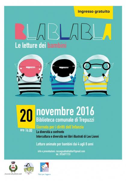 BLA BLA BLA la festa dei bambini!  A Trepuzzi(Le) | prima tappa 20 novembre