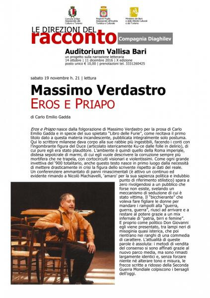 Massimo Verdastro - Eros e Priapo