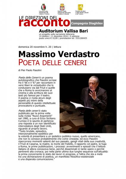 Massimo Verdastro - Poeta Delle Ceneri