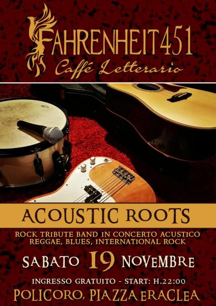 "Unplugged Saturday by Acoustic Roots" al Fahrenheit 451 di Policoro