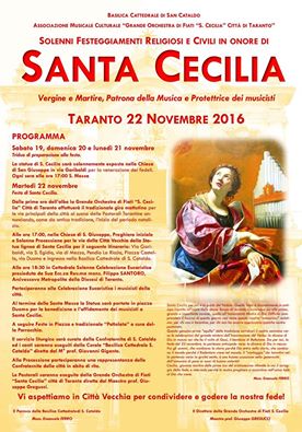 Festa Santa Cecilia in Città vecchia con banda e pettolata