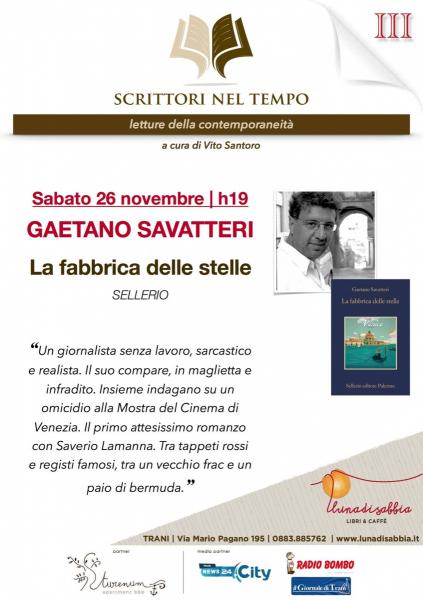 Gaetano Savatteri ospite di "Scrittori nel tempo"