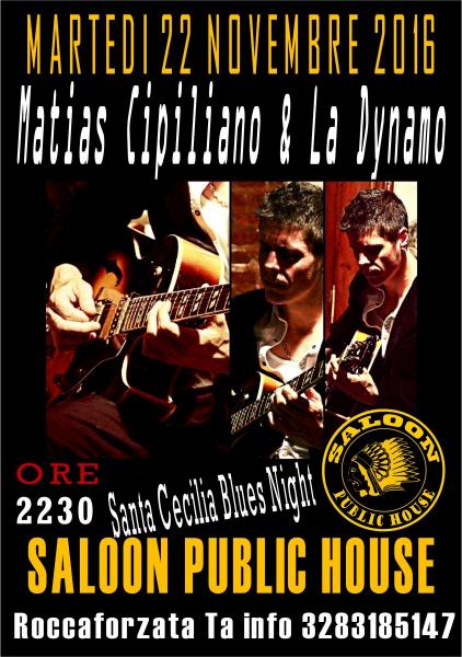 Santa Cecilia Blues Night Matías Cipiliano & La Dynamo live
