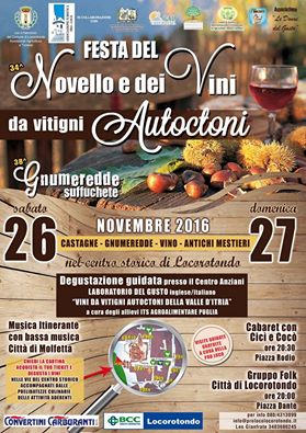 34^ Festa del vino novello e dei vini da vitigni autoctoni