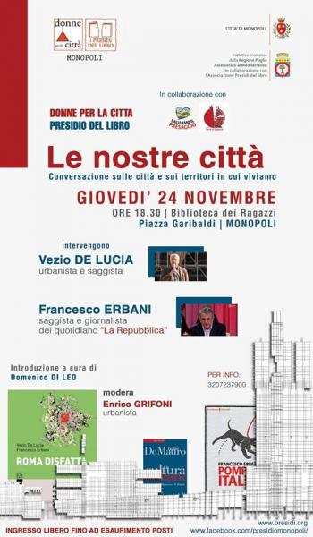 Presidio del Libro: "Le nostre città"  - Presentazione con gli autori