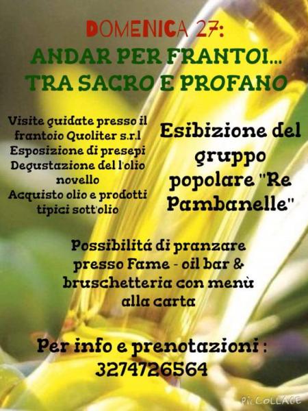 Andar per frantoi...tra sacro e profano