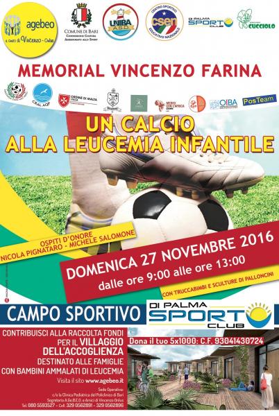 Torneo Calcio a 7 un Calcio alla Leucemia Infantile: Memorial Vincenzo Farina