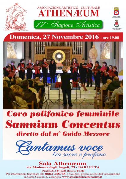 Cantamus voce, concerto del Coro femminile "Samnium Concentum"
