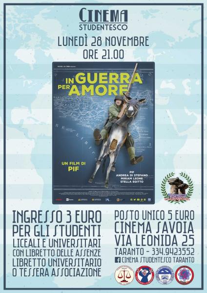 "In guerra per amore" in rassegna al cinema Savoia