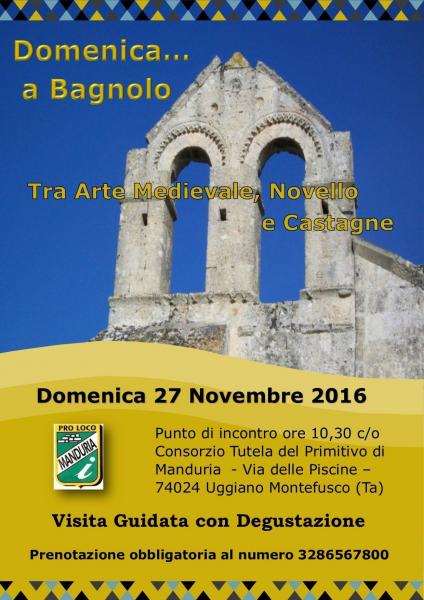 Domenica... a BAGNOLO   tra Arte Medievale, Novello e Castagne