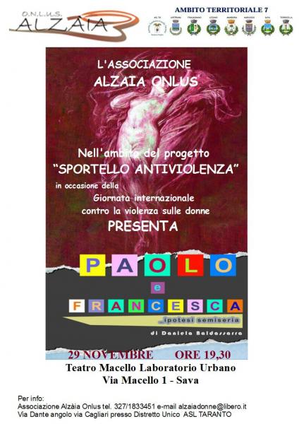 Paolo e Francesca. Ipotesi Semiseria