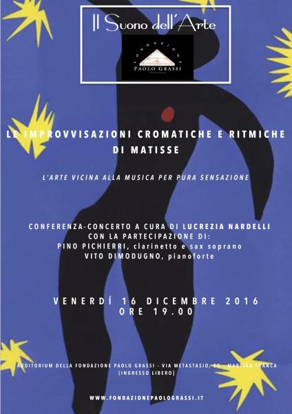 IL SUONO DELL'ARTE:  “Le improvvisazioni cromatiche e ritmiche di Matisse”