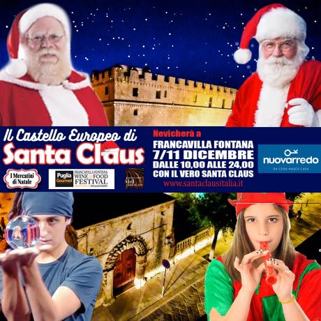 Nevicherà al Castello di Santa Claus a Francavilla Fontana dal 7 all’11 dicembre