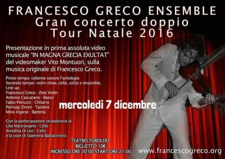 Francescogrecoensemble presenta Concerto Doppio