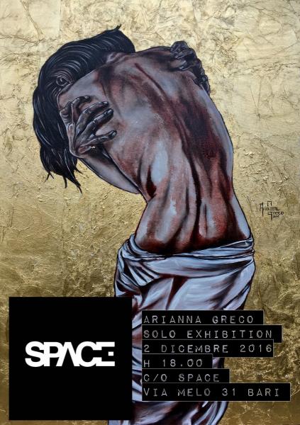 Arianna Greco e i Quadri Dipinti Col Vino presso Space Concept Store a Bari