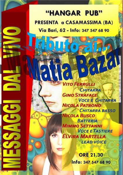 Concerto omaggio Matia Bazar con la cover Messaggi dal Vivo