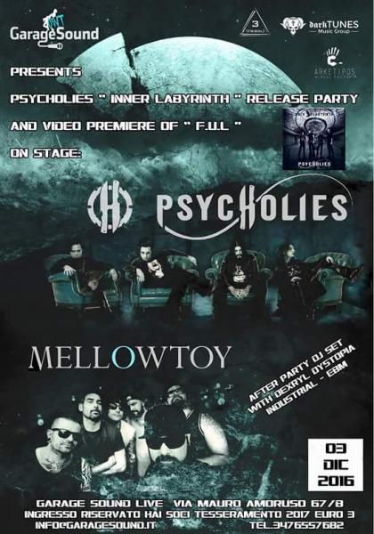 Psycholies New Album Release Party e Videopremiere
