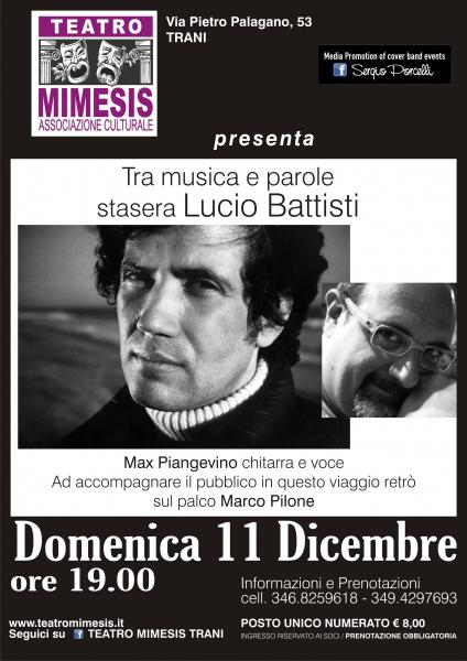 Tra Musica e Parole stasera Lucio Battisti