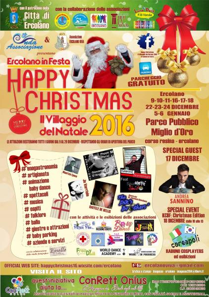 Happy Christmas, Il Villaggio del Natale, Ercolano in Festa 2016