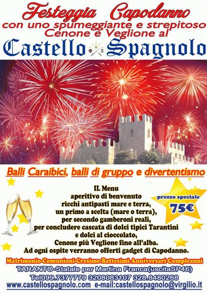 Castello Spagnolo "Cenone di Capodanno e Veglione di San Silvestro"