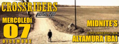 Crossriders Guitar Duo live at Midnite's - Altamura (BA)