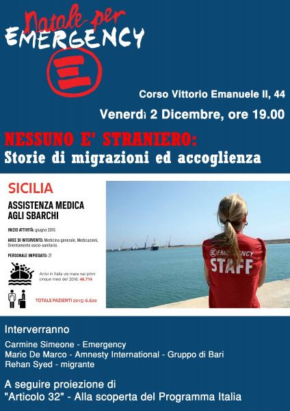 NESSUNO E' STRANIERO: Storie di migrazioni ed accoglienza