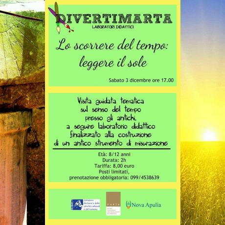 DIVERTIMarTa: LABORATORIO DIDATTICO "Lo scorrere del tempo"