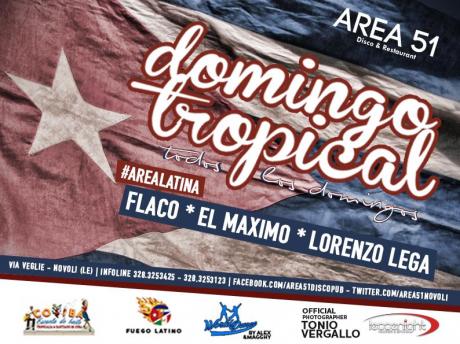 Ritmi latini da ballar, torna "Domingo Tropical" sulla pista dell'Area51 di Novoli