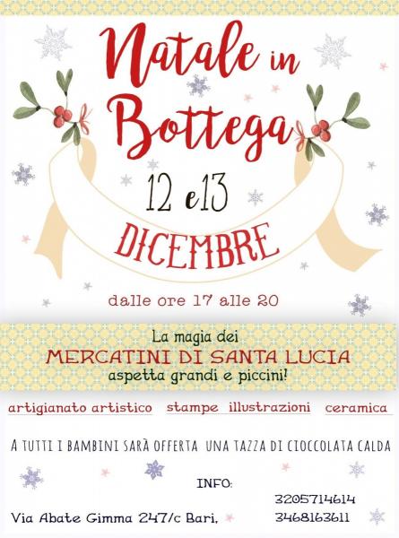 Natale in Bottega, I mercatini di Santa Lucia