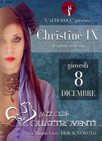 CHRISTINE IX & band, live.
