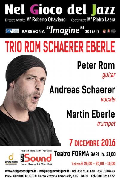 ANDREAS  SCHAERER  TRIO live Teatro Forma Bari