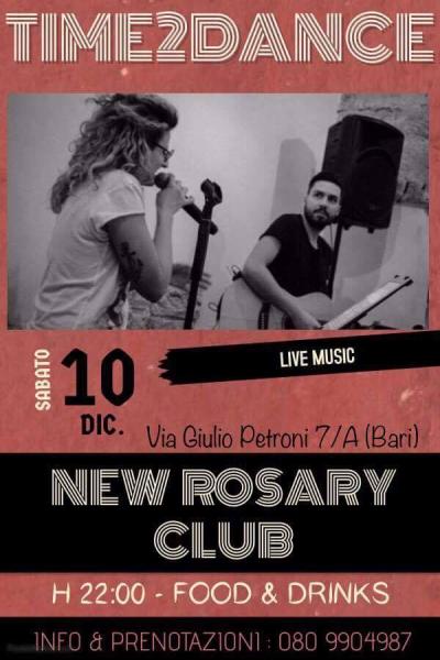TIME2DANCE live al New Rosary Club