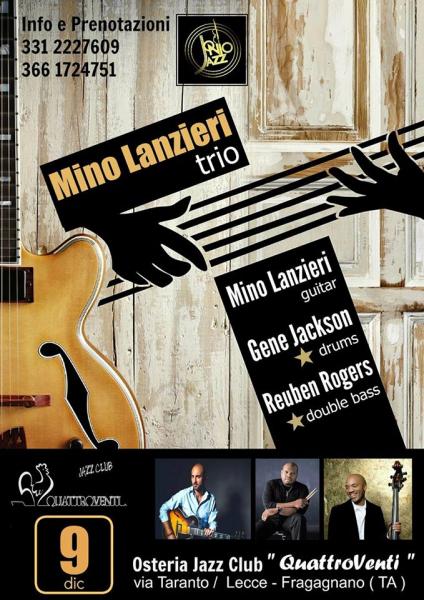 Mino Lanzieri trio "Endless" feat R Rogers e G Jackson