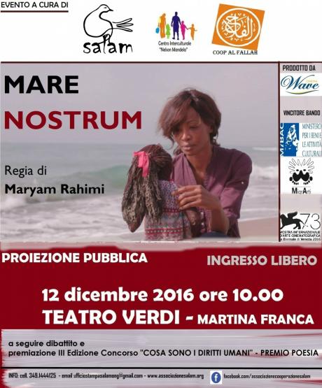 Mare Nostrum: proiezione del corto di Maryam Rahimi