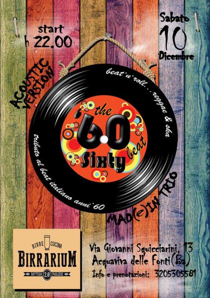 The Sixty Beat Acustic version Live al Birrarium