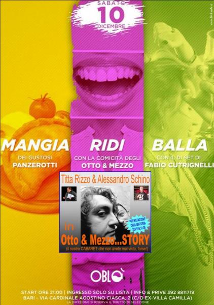 MangiaRidiBalla (Cabaret, Panzerotti & Musica)